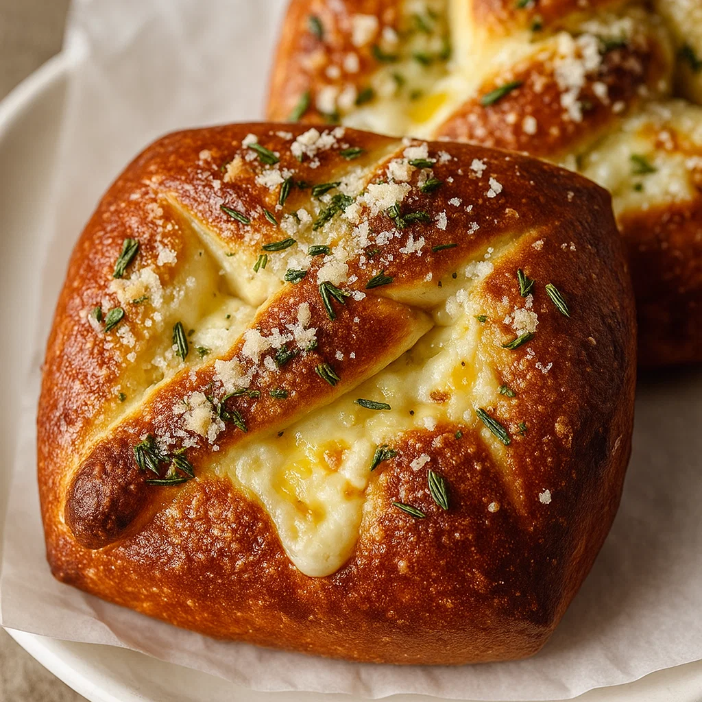 Mozzarella Stuffed Soft Pretzels