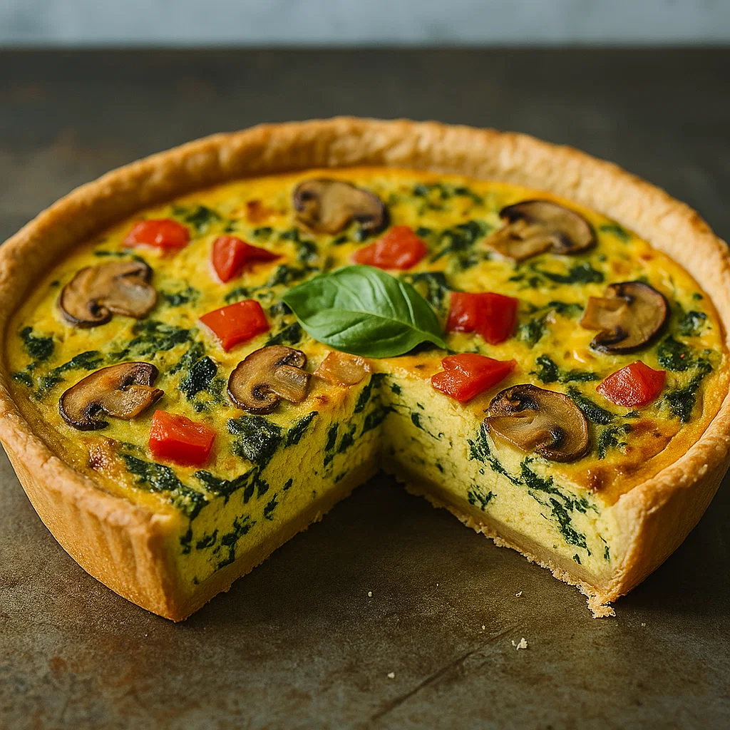 Vegan Spinach Tofu Quiche