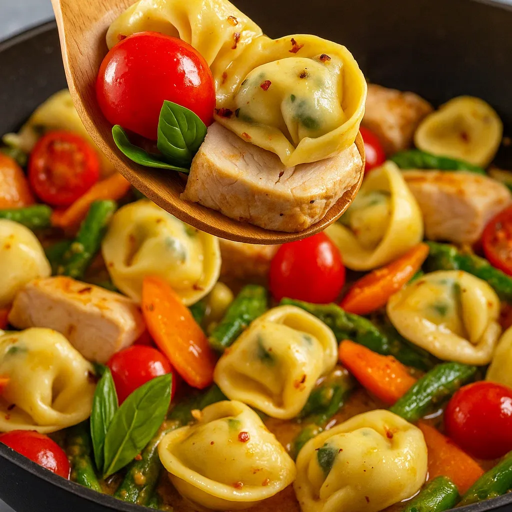 Balsamic Chicken Tortellini Salad