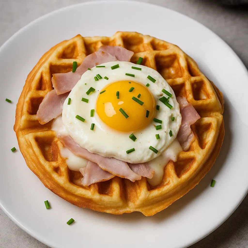 Croque Madame Waffles