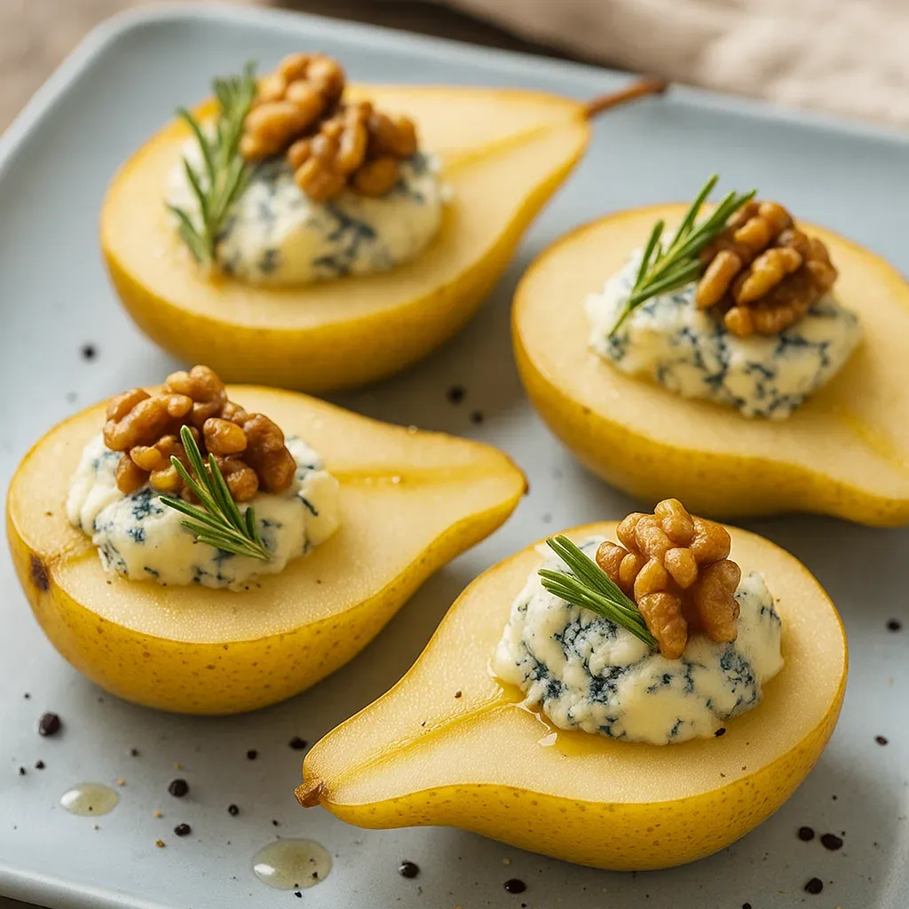 Blue Cheese Stuffed Pears
