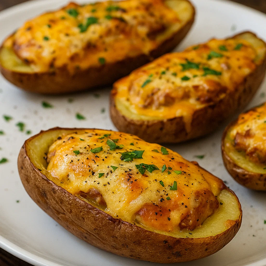 Cheesy Chicken Potato Skins