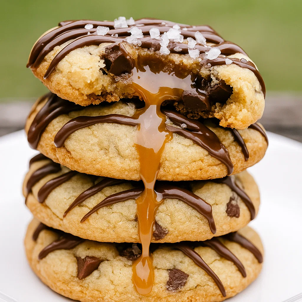 Salted Caramel Chocolate Cookies