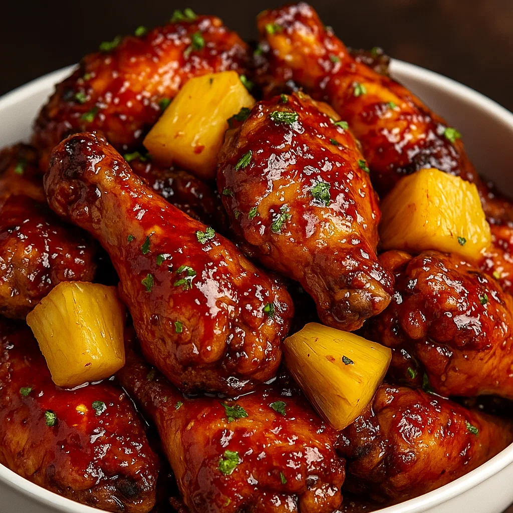 Brown Sugar Pineapple Wings