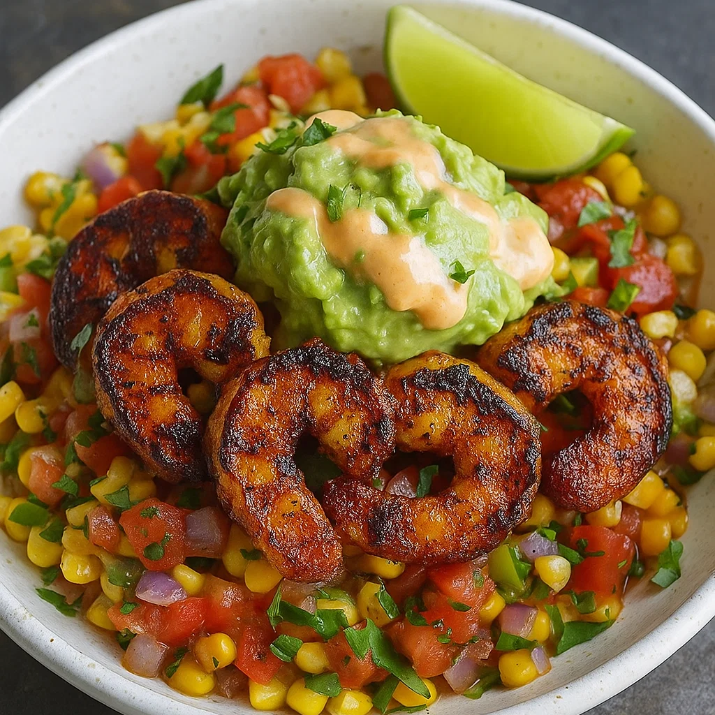 Grilled Shrimp Avocado Salsa