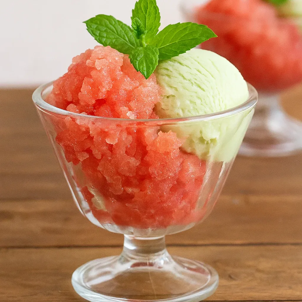 Fresh Mint Ice Salted Watermelon