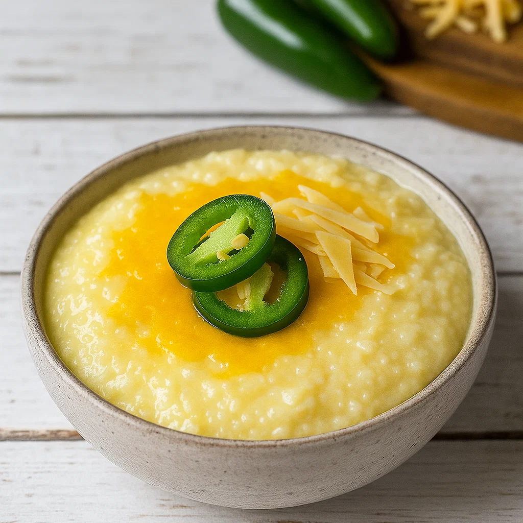 Creamy Jalapeno Cheese Grits