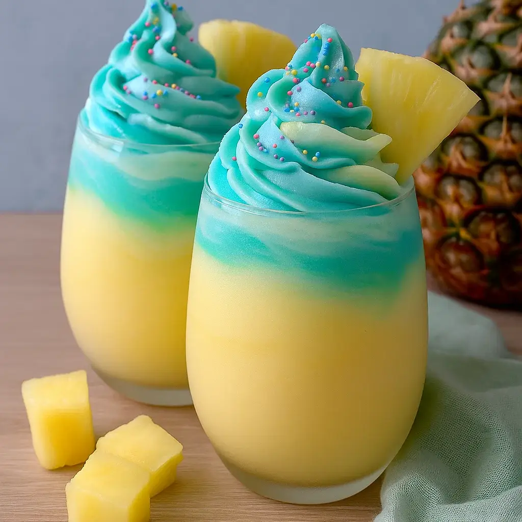 Tropical Sherbet Swirl Mocktail