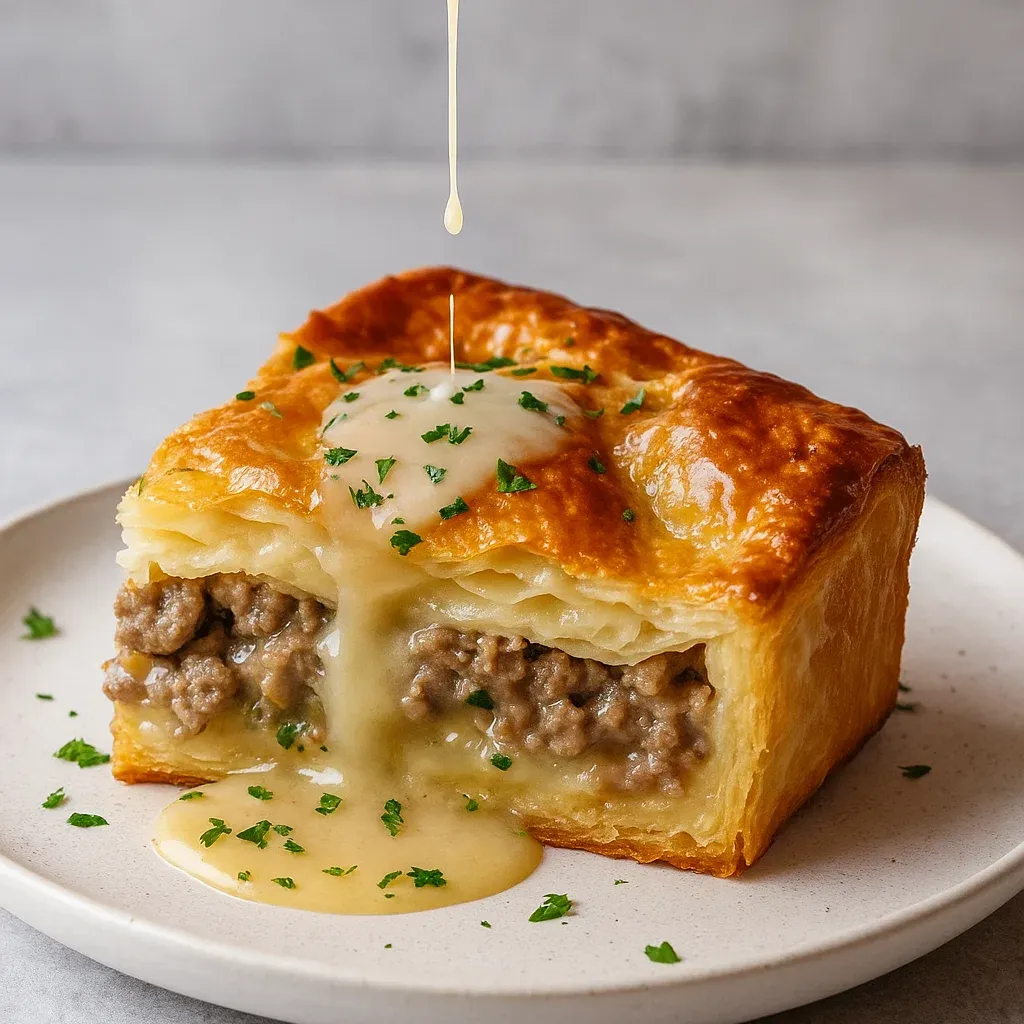 Sausage Gravy Puff Pie