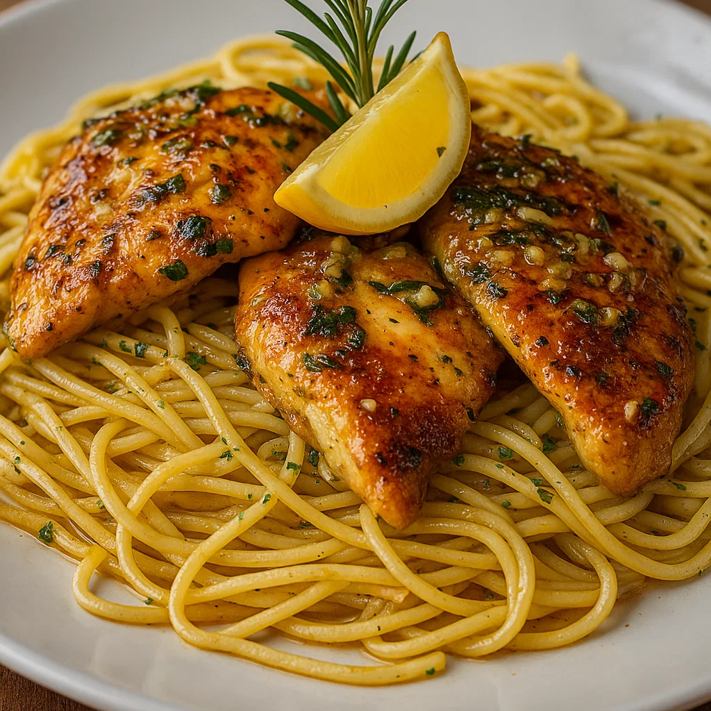 Lemon Garlic Chicken Pasta