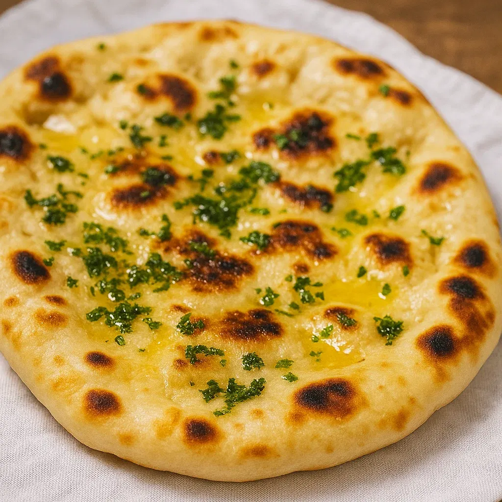 Homemade Garlic Naan Bread