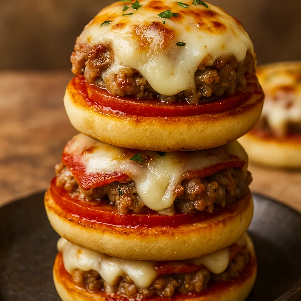 Mini Pizza Burger Bites