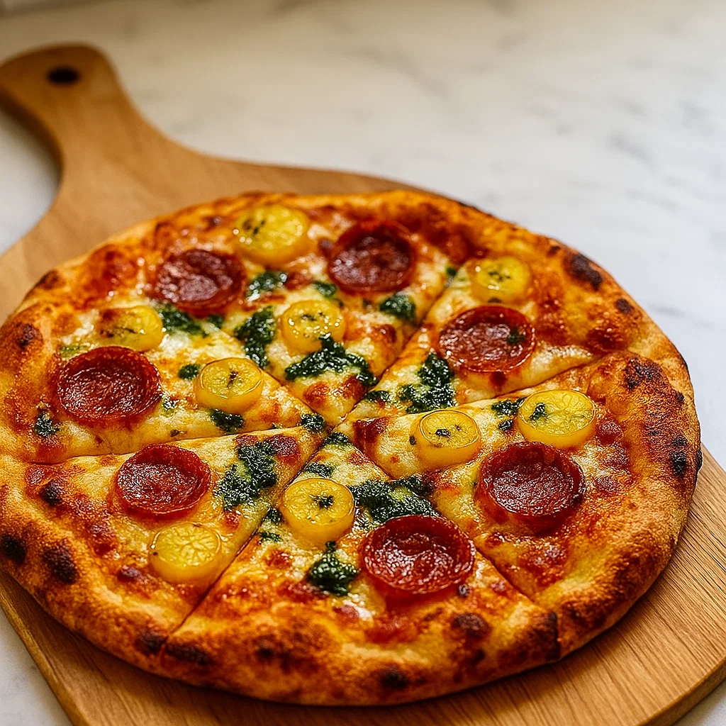 Spicy Honey Flatbread Pizza