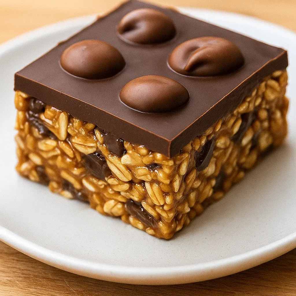 Healthy Banana Oat Chocolate Bars
