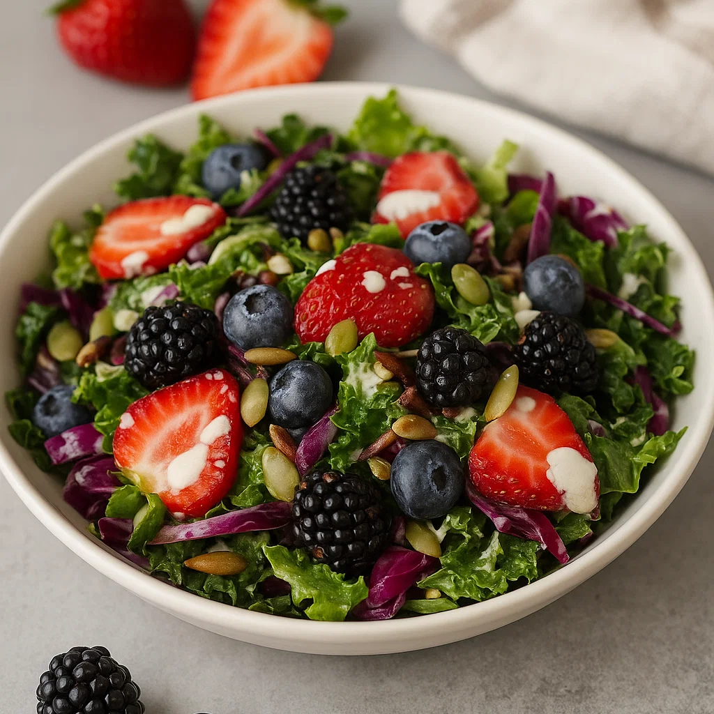 Superfood Berry Lemon Herb Salad