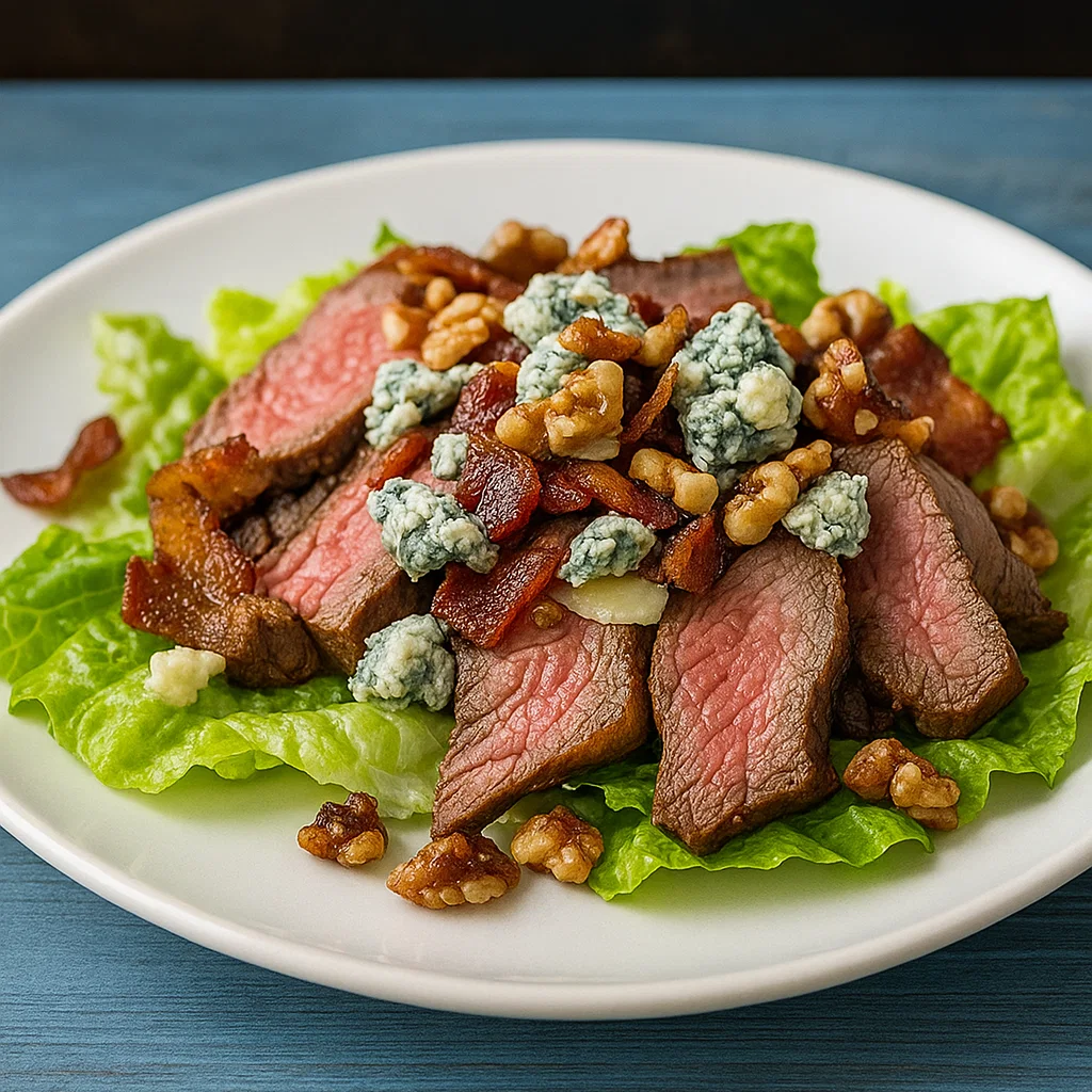 Steak Bacon Walnut Salad