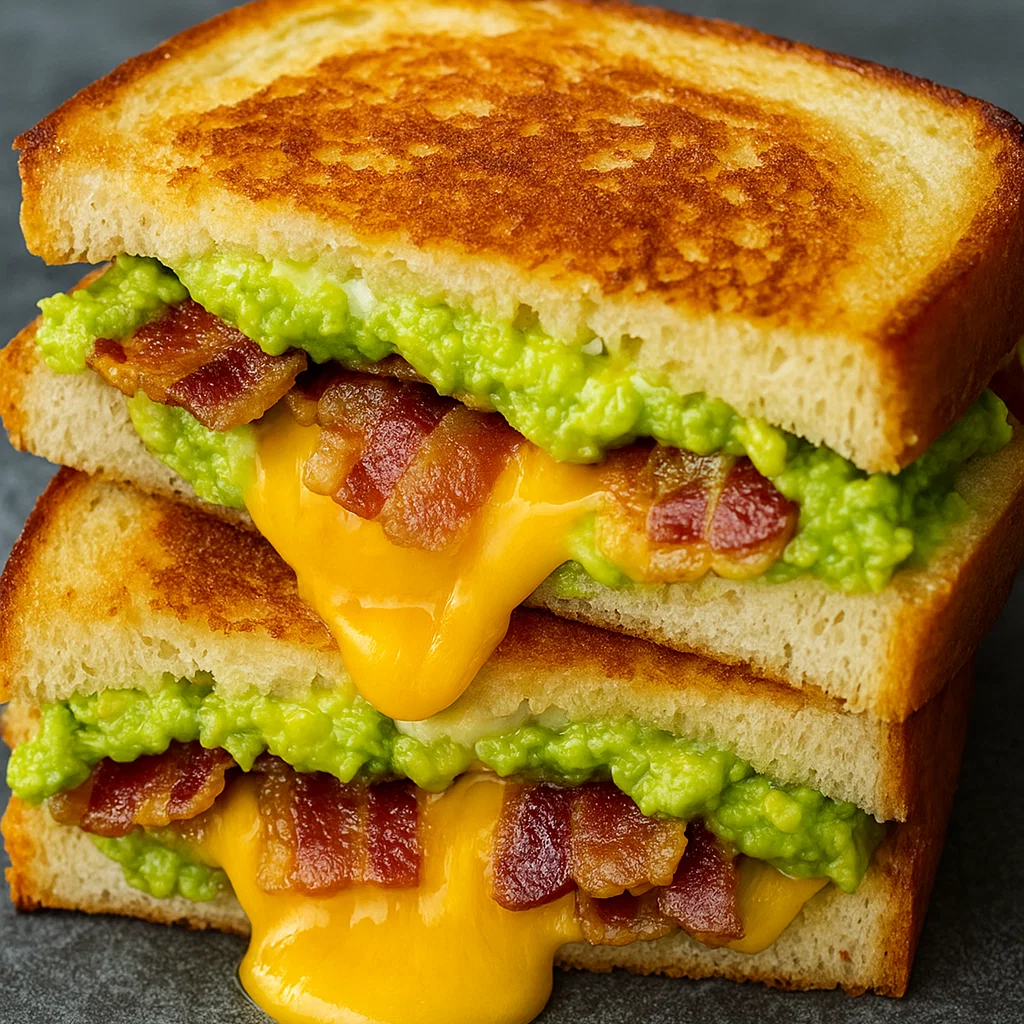 Bacon Guacamole Grilled Cheese