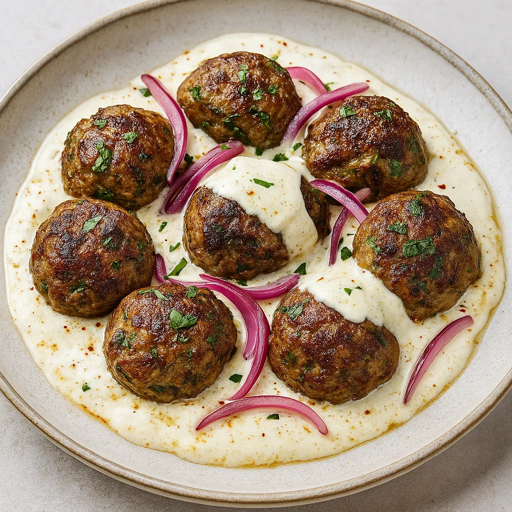 Turkish Meatballs Yogurt Sauce