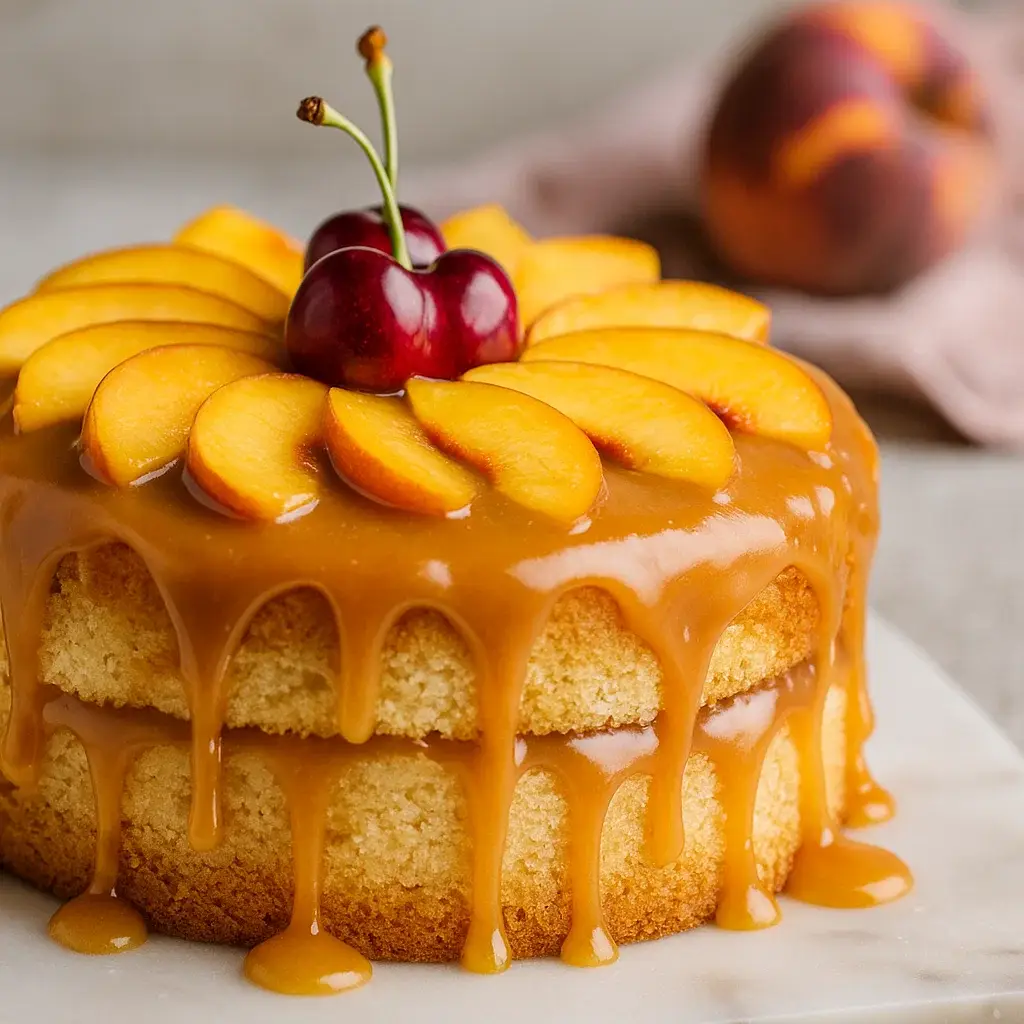 Peach Buttermilk Pound Cake