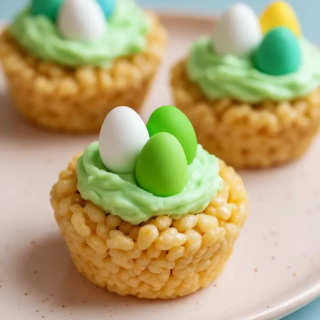 Easter Rice Krispie Nests
