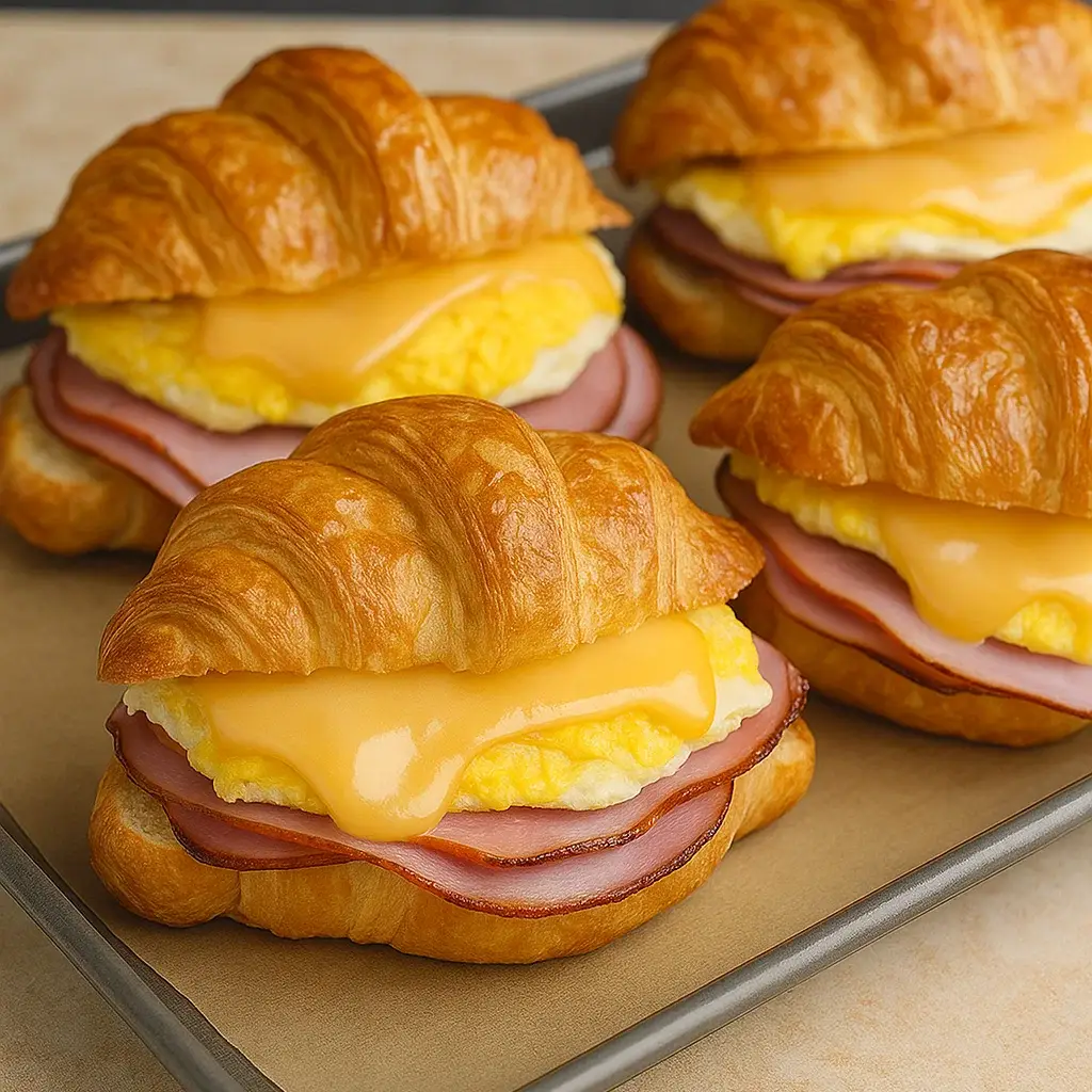 Croissant Breakfast Ham and Egg