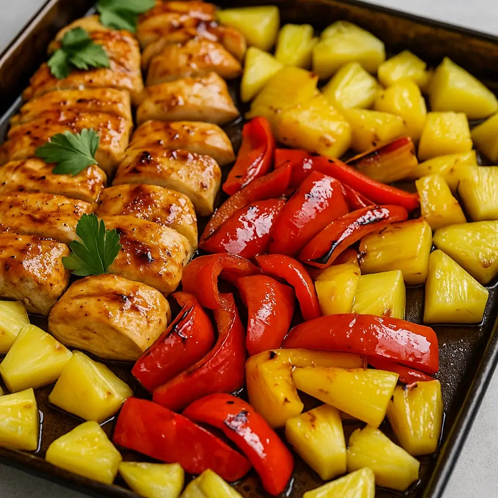 Hawaiian Chicken Sheet Pan