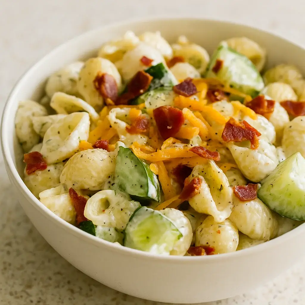 Dill Pickle Pasta Salad