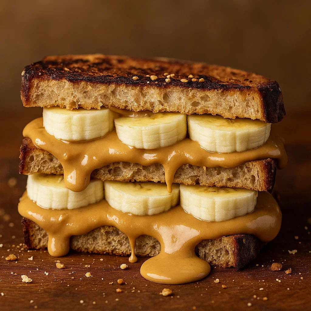 Grilled Peanut Butter Banana Sandwich