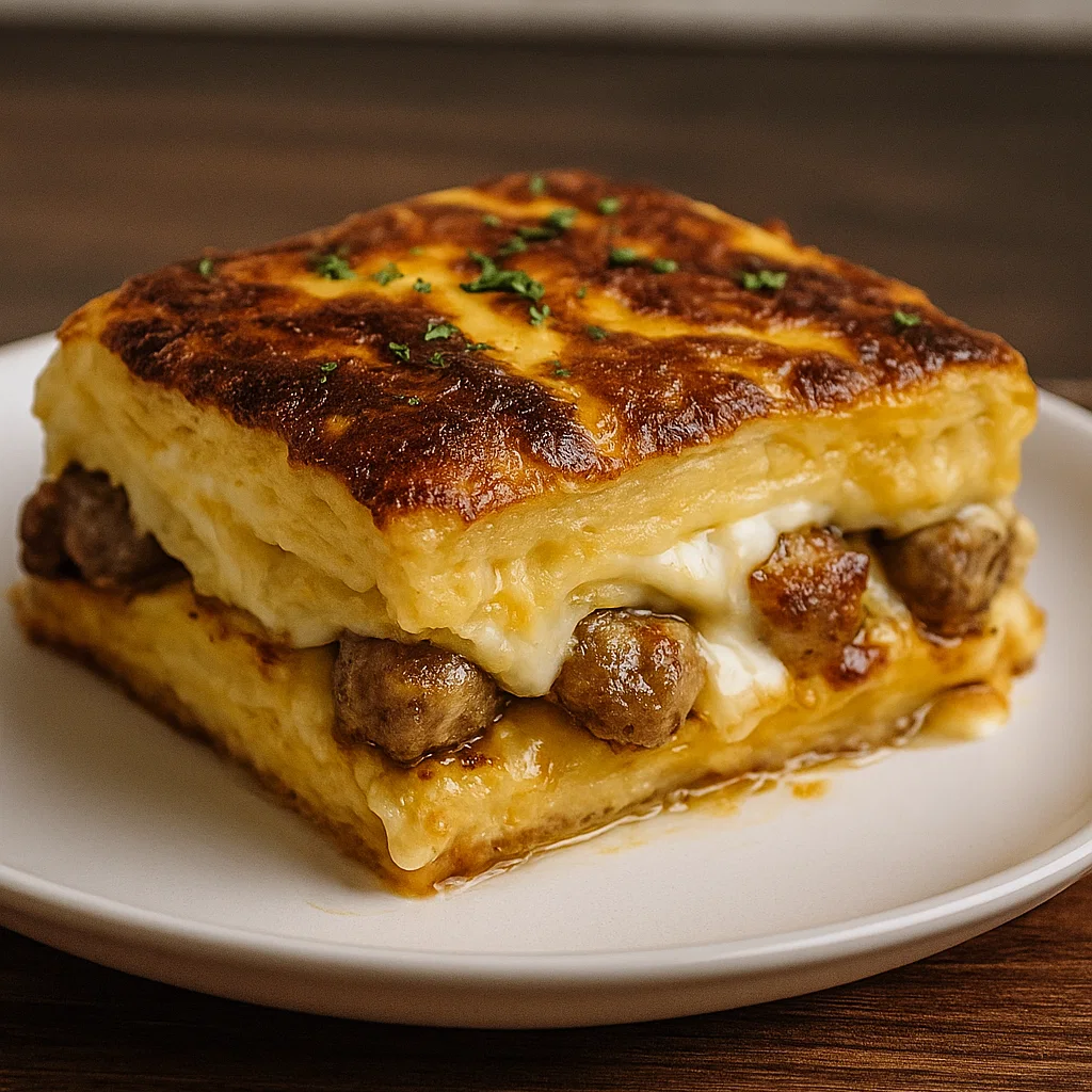 Pancake Sausage Breakfast Bake