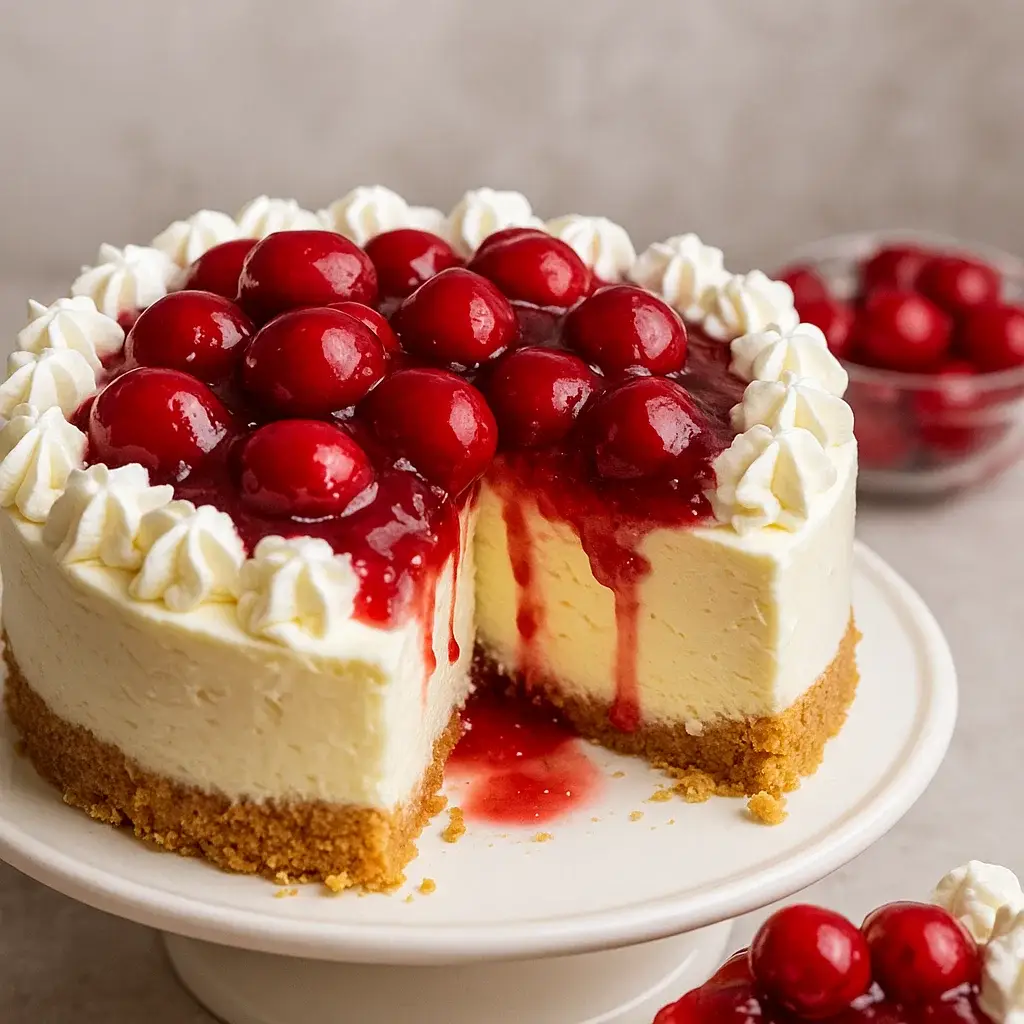 No-Bake Cherry Cheesecake