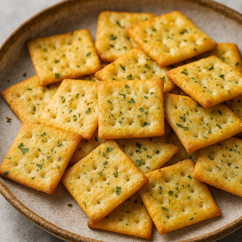 Cheesy Garlic Ritz Snacks