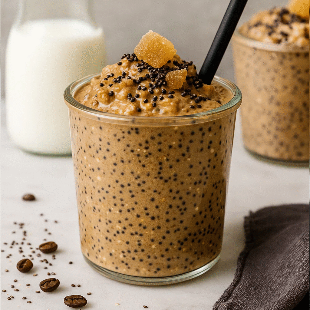 Brown Sugar Shaken Espresso Overnight Oats