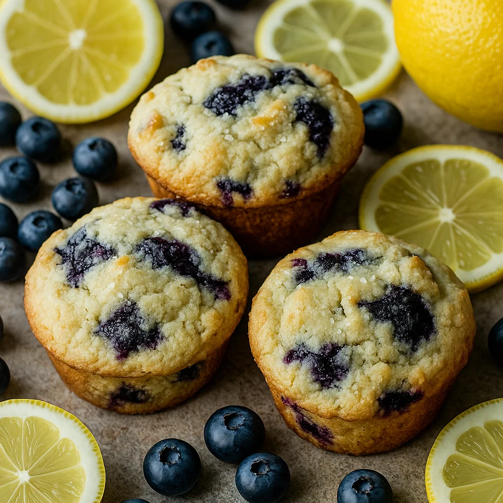 Lemon Blueberry Thick Cookies