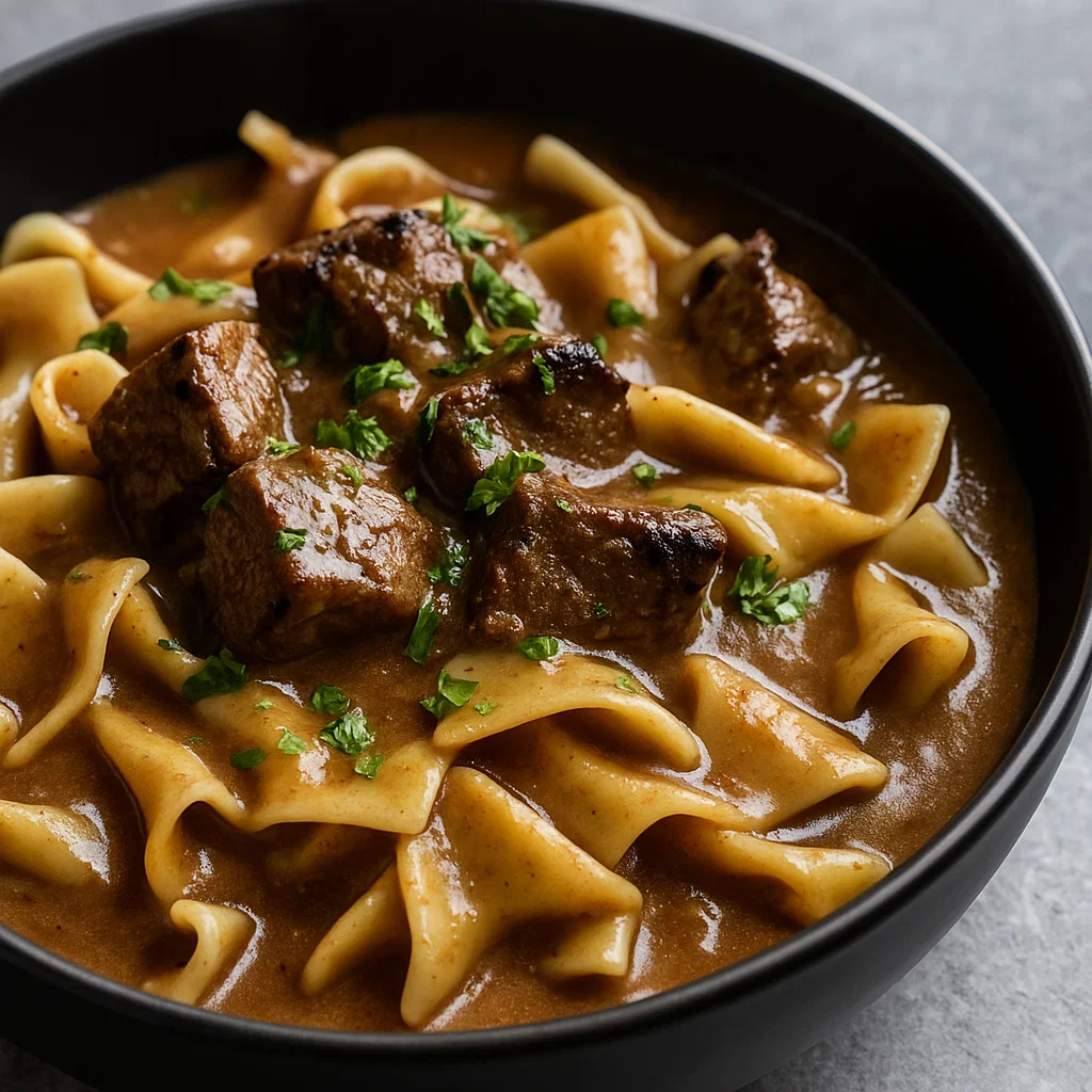 Slow Cooker Beef Noodles