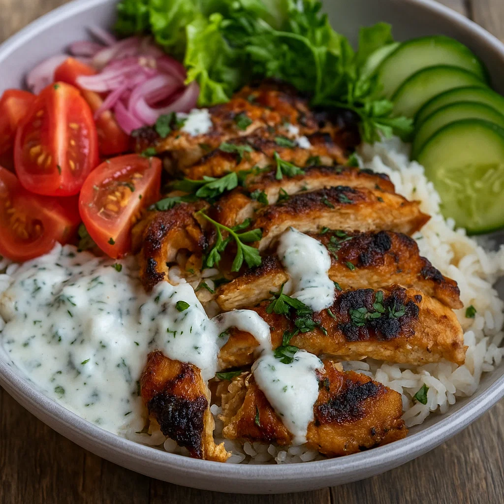 Grilled Chicken Garlic Herb Bowl