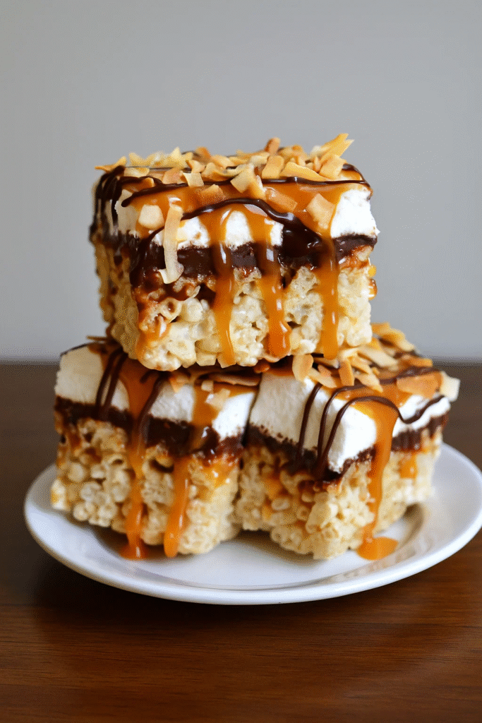 Samoa Rice Krispie Bars