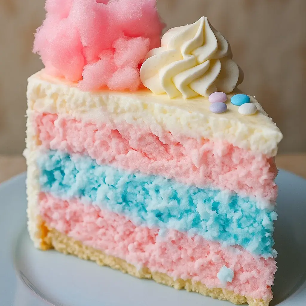 Cotton Candy Cheesecake Dessert