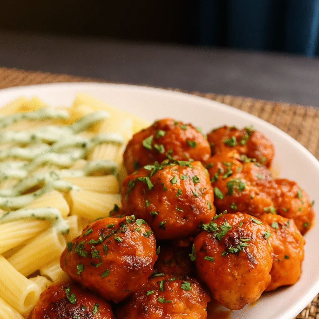 Buffalo Garlic Chicken Bites