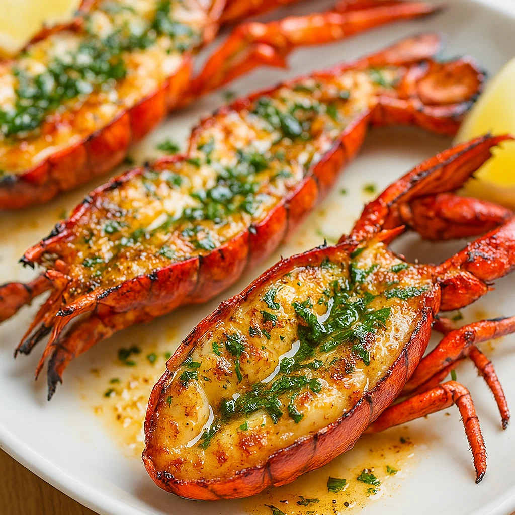 Grilled Lobster with Garlic Butter