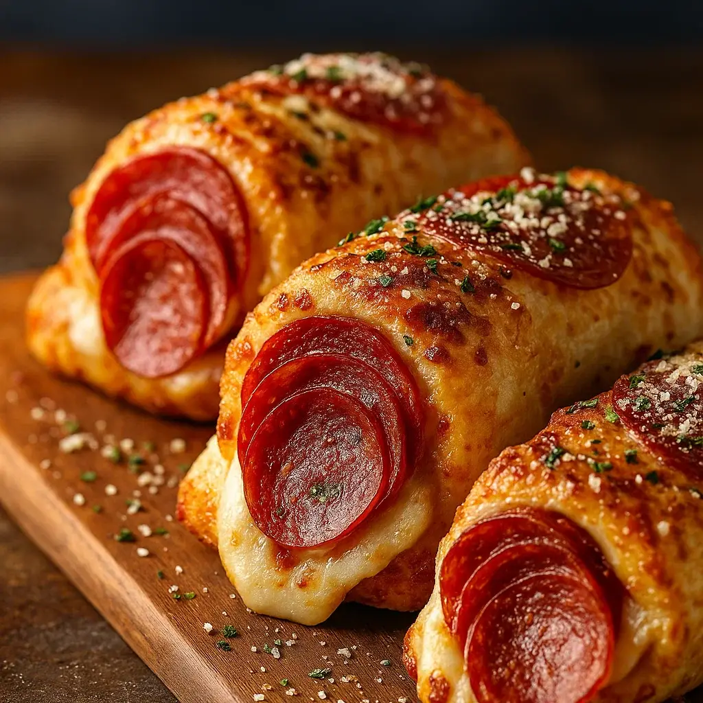 Cheesy Pepperoni Roll-Ups