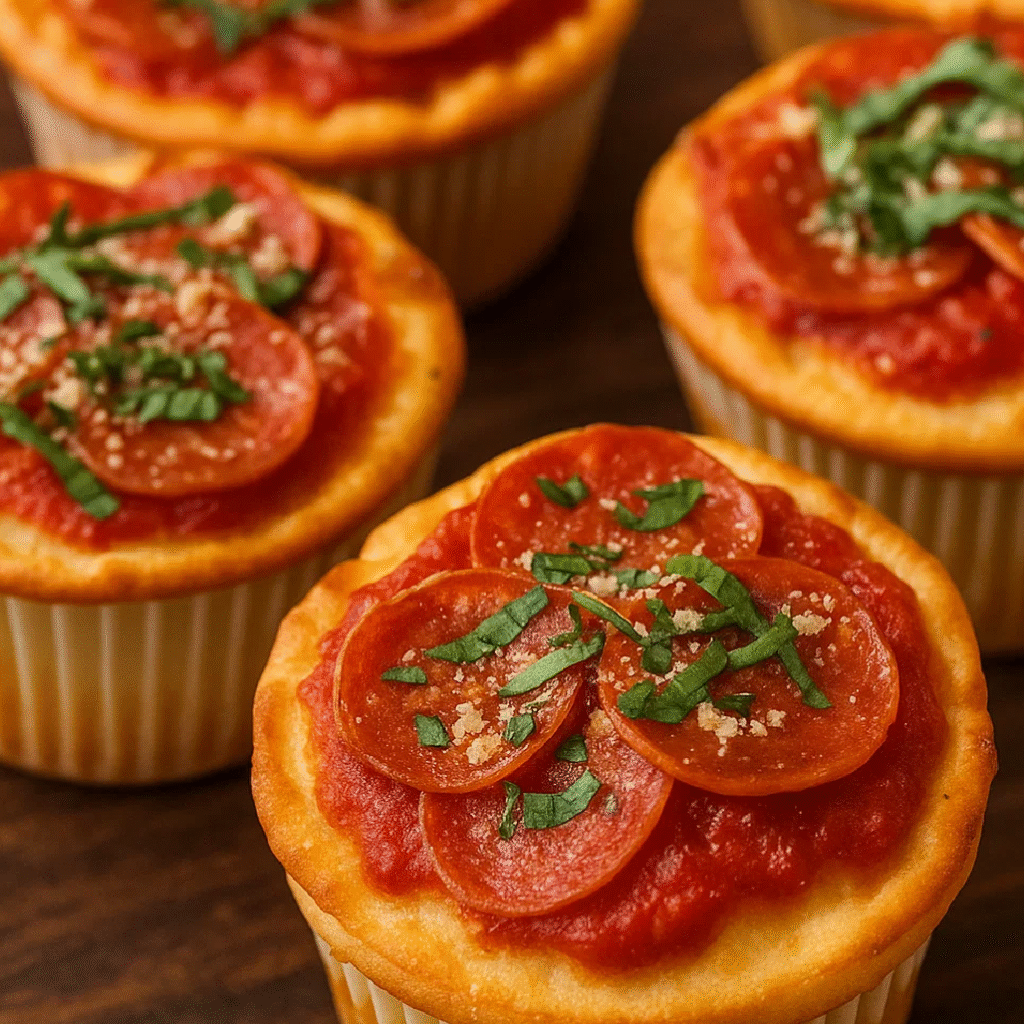 Deep-Dish Pizza Cupcakes