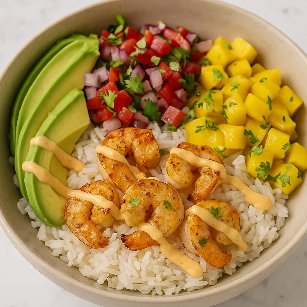 Shrimp Avocado Mango Salsa