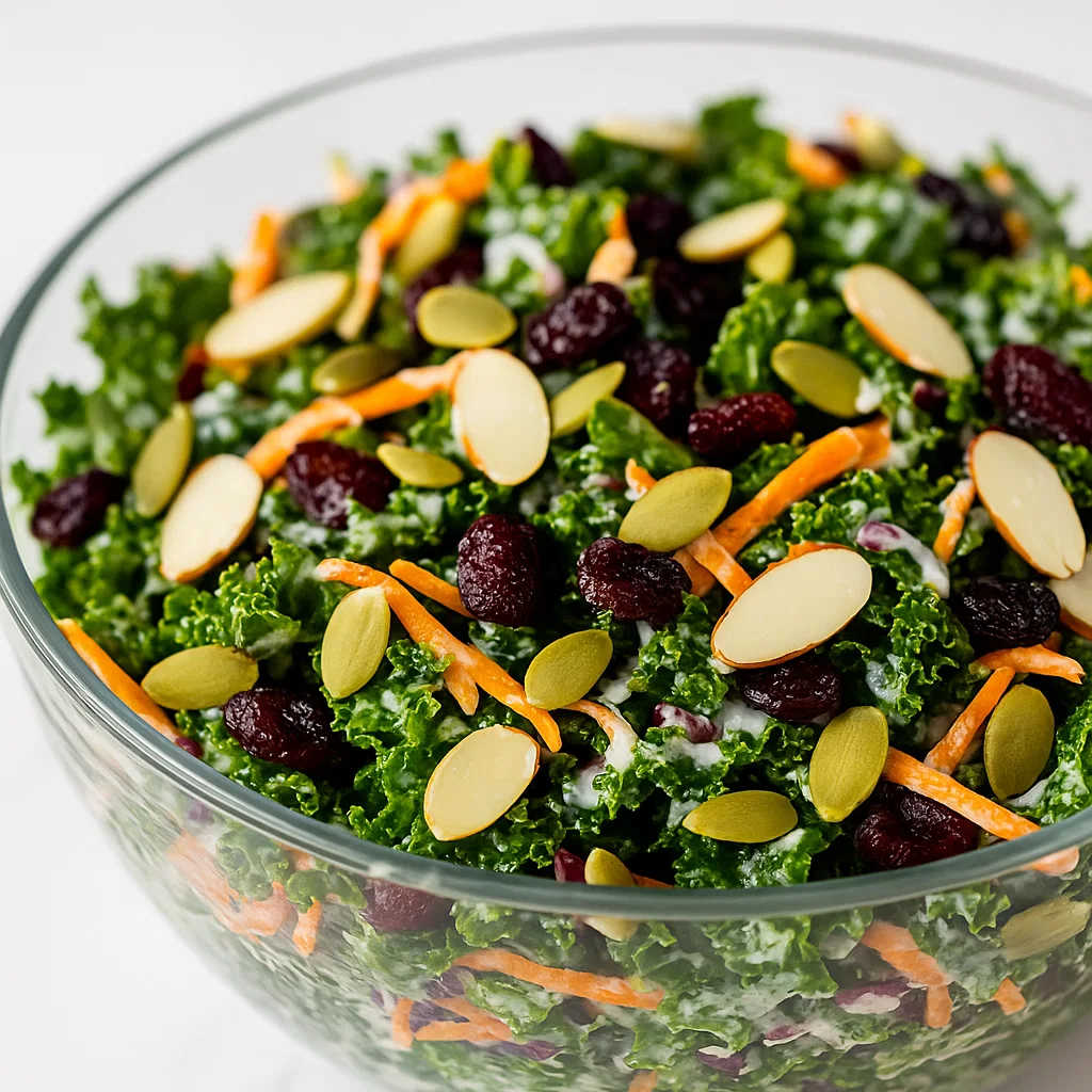 Sweet Kale Cranberry Salad