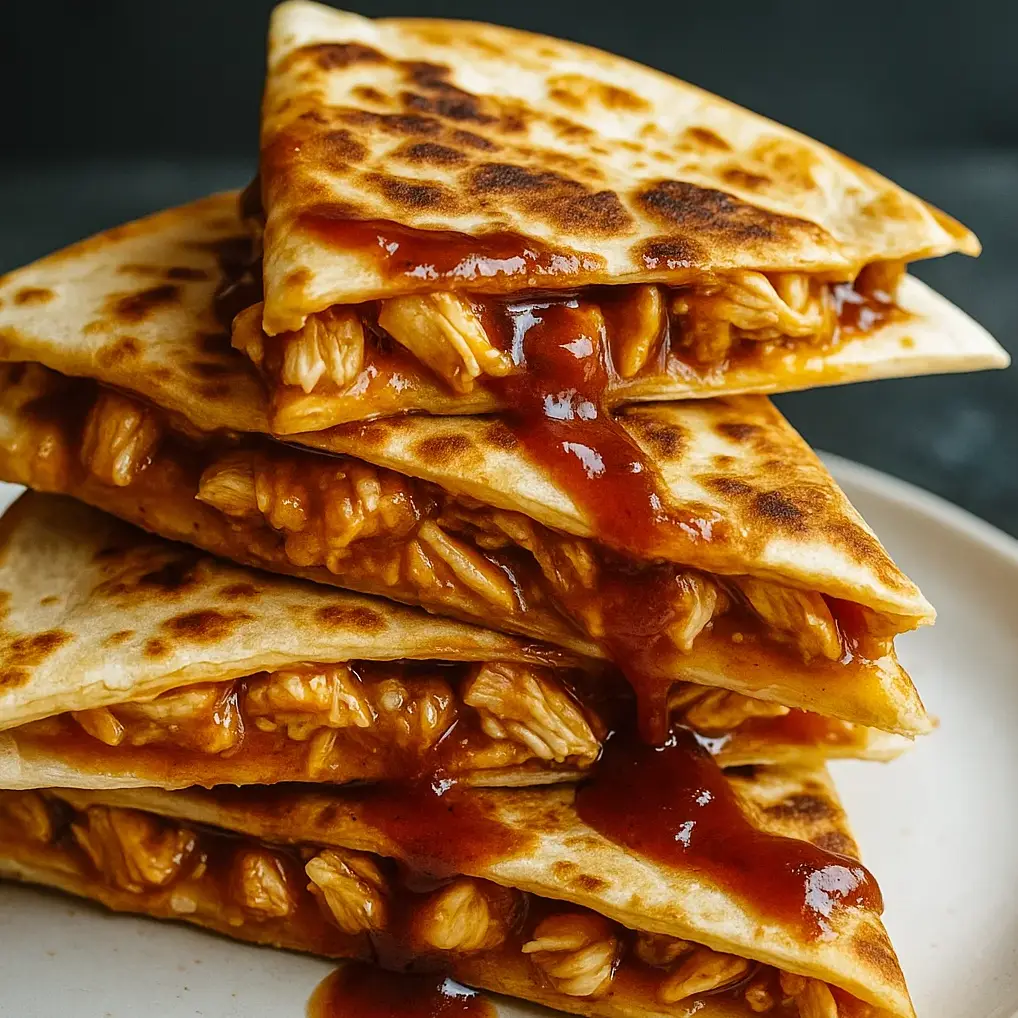 BBQ Chicken Cheese Quesadillas