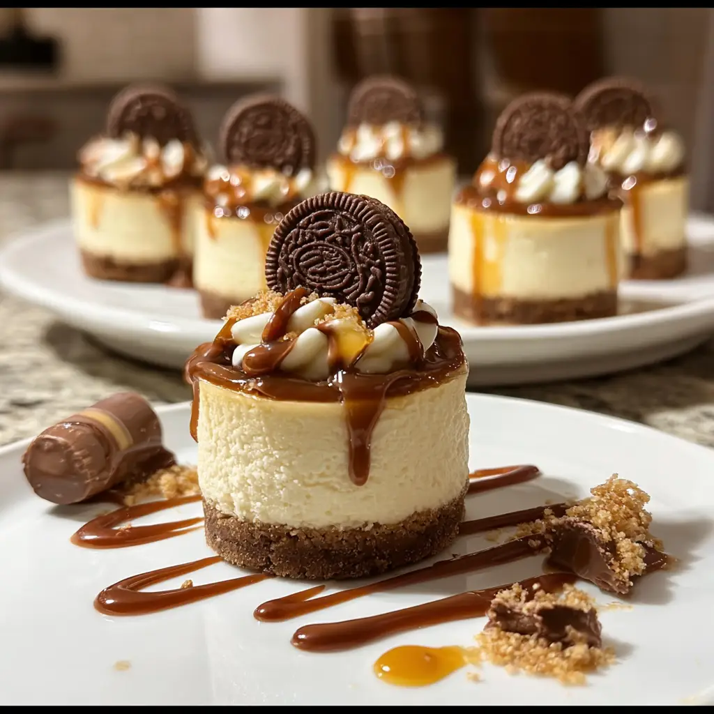 Mini Rolo Cheesecakes