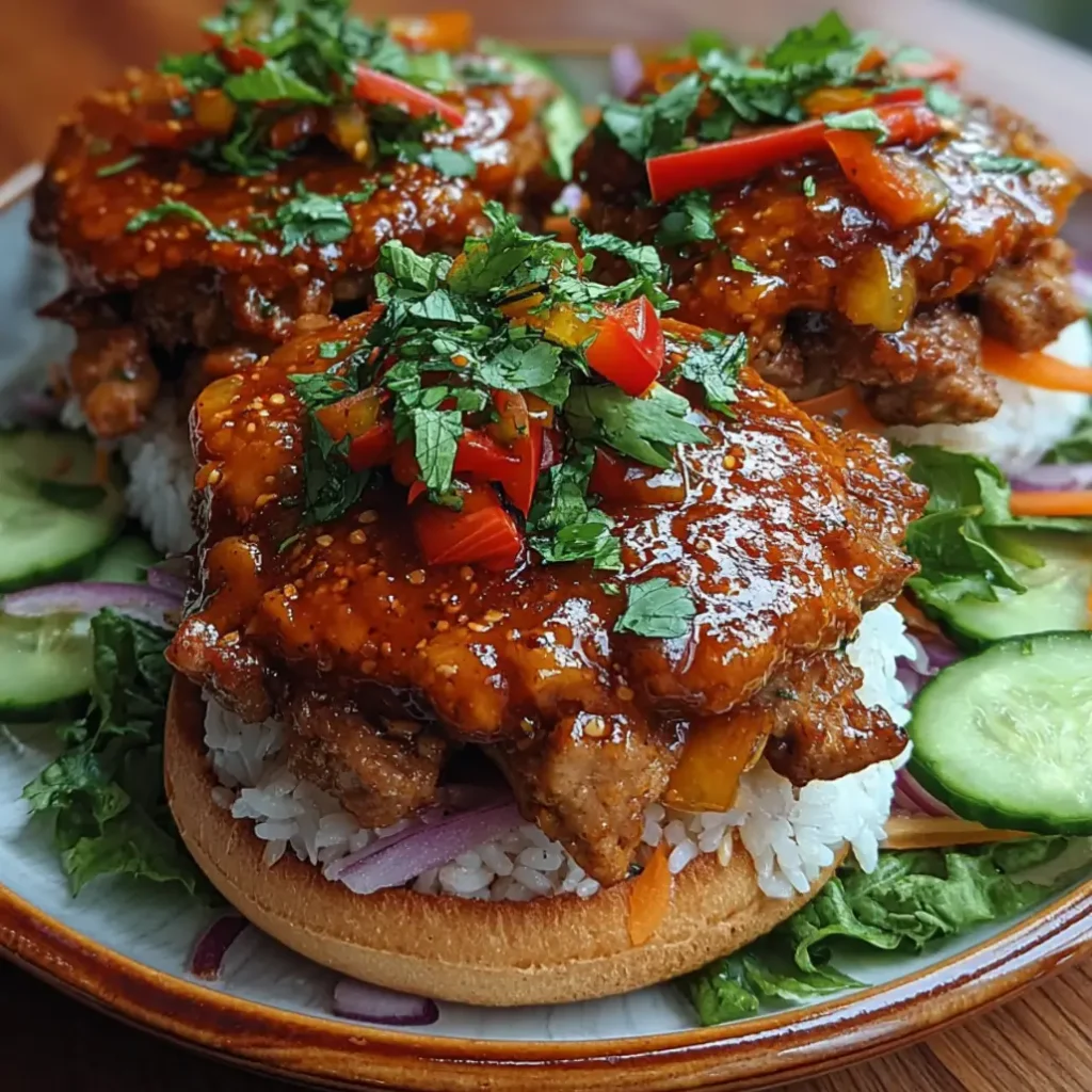 Thai Sweet Chili Turkey Burgers