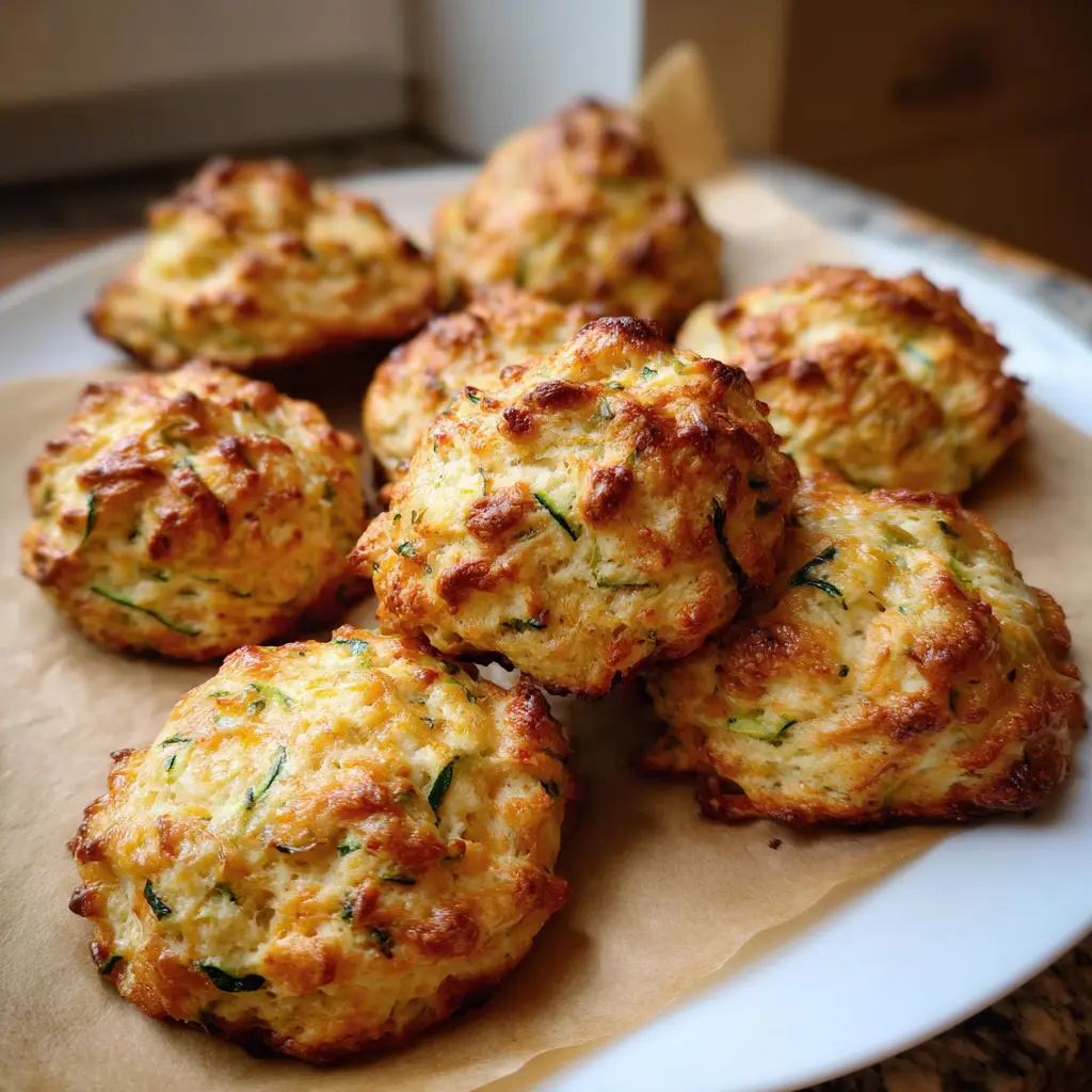 Zucchini Cheddar Drop Biscuits