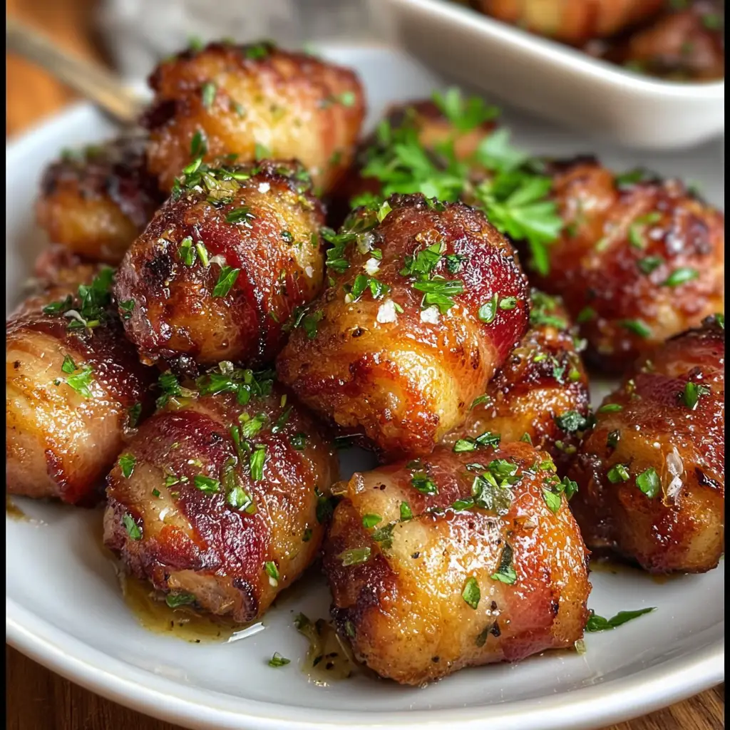 Bacon Wrapped Chicken Bites