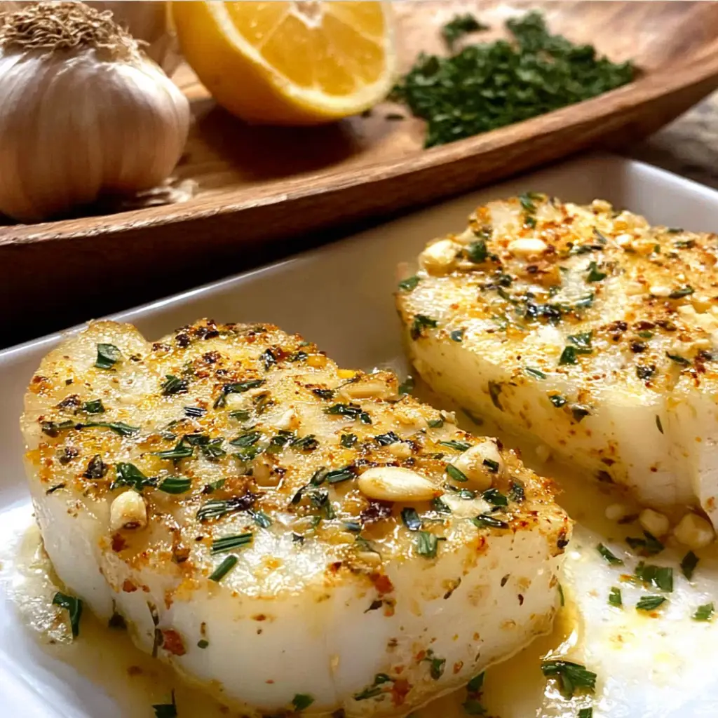 Garlic Butter Baked Cod
