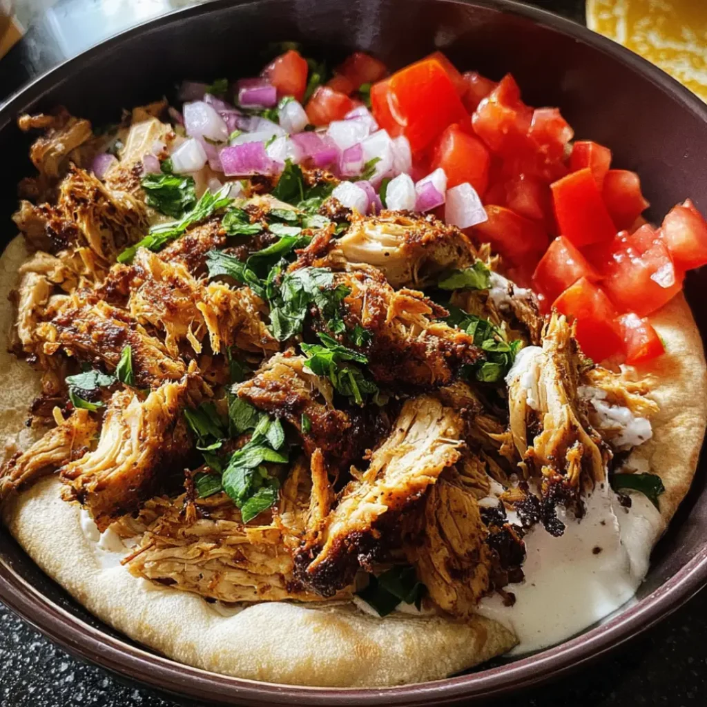 Slow Cooker Chicken Shawarma